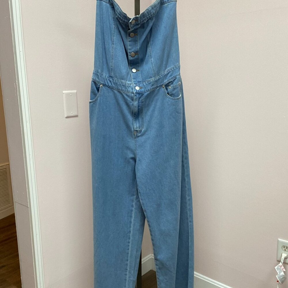 Button Down Jean Gilli Jumpsuit